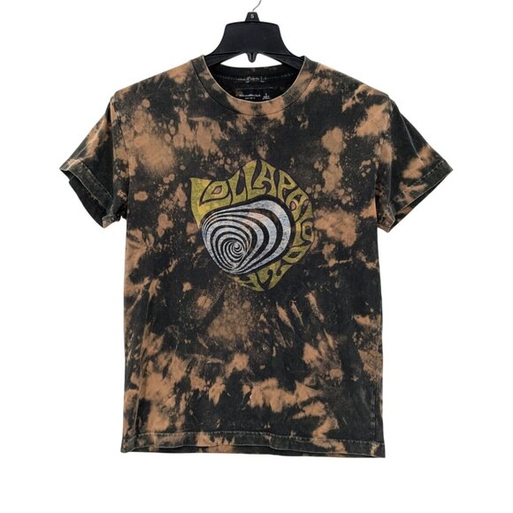 Abercrombie & Fitch Lollapalooza T Shirt Size S Bleach Tie Dye Relaxed Fit Tour - Picture 1 of 6